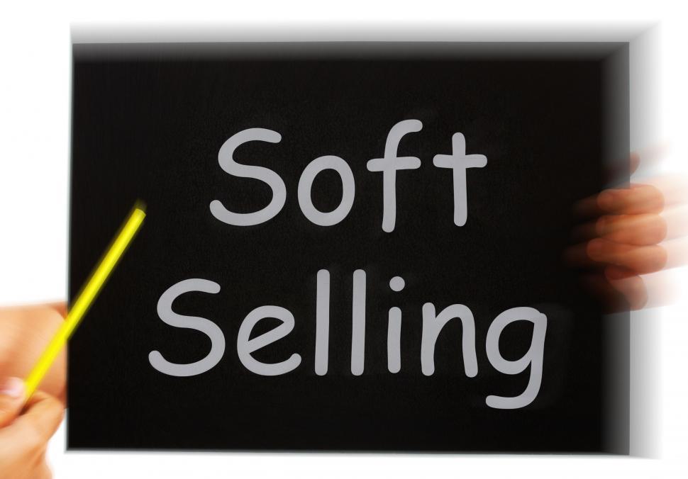 Free Image of Soft Selling Message Means Casual Advertising Technique 