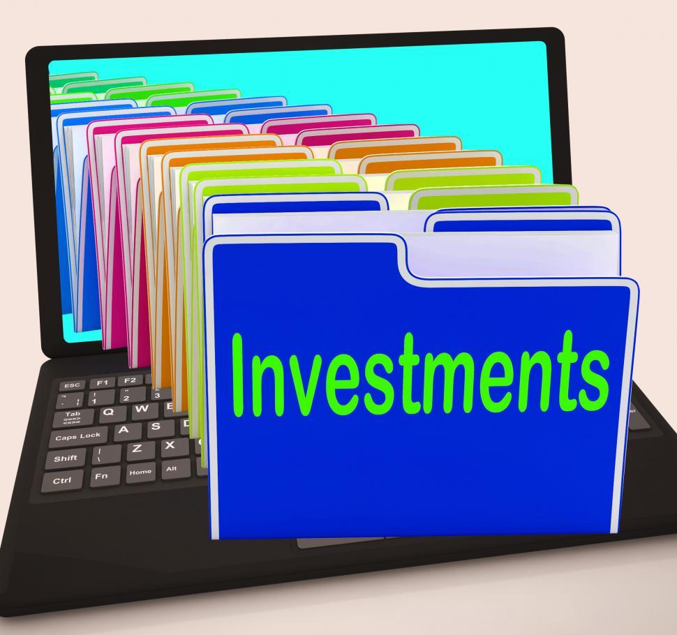 Free Image of Investments Folders Laptop Show Financing Investor And Returns 