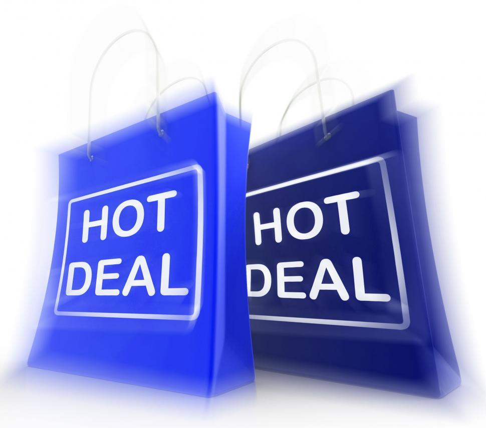 Free Image of Hot Deal Shopping Bags Show Shopping  Discounts and Bargains 