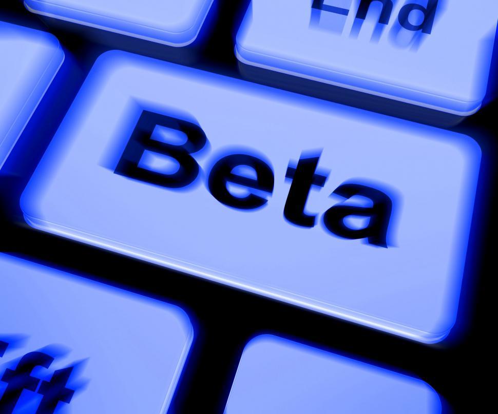 Free Image of Beta Keyboard Shows Development Or Demo Version 