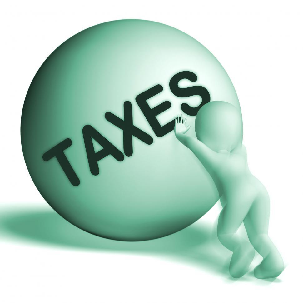 Free Image of Taxes Uphill Sphere Means Tax Hard Work 