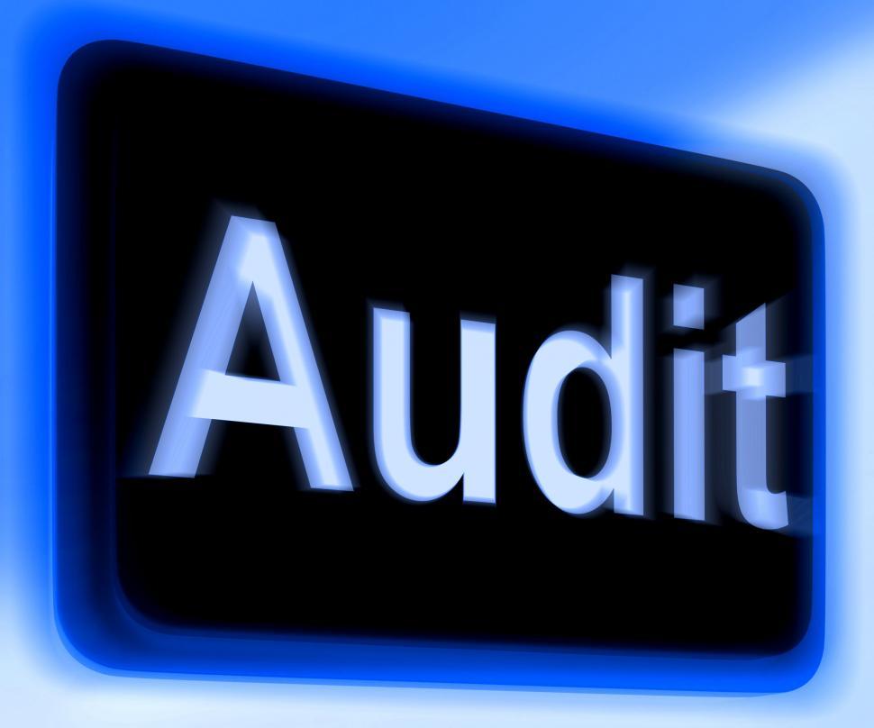 Free Image of Audit Sign Shows Auditor Validation Or Inspection 