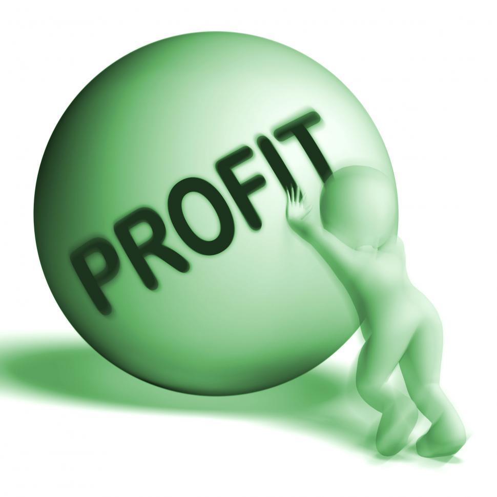 Free Image of Profit Uphill Sphere Shows Cash Wealth Revenue 
