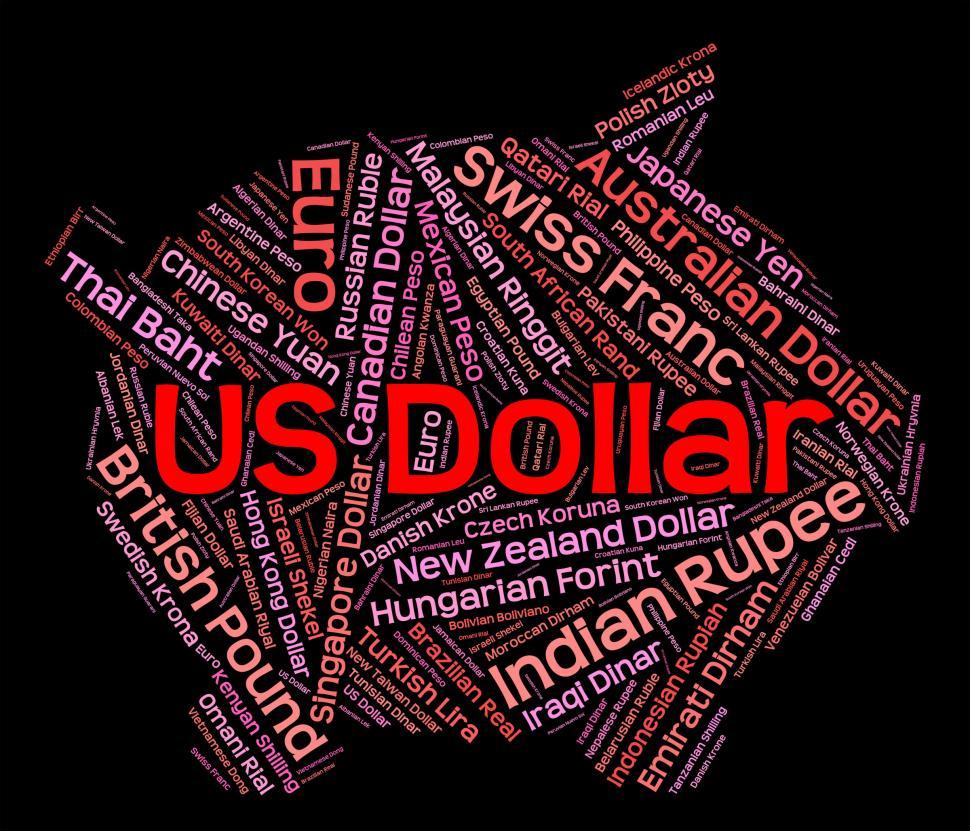 Free Image of Us Dollar Shows Exchange Rate And Banknote 