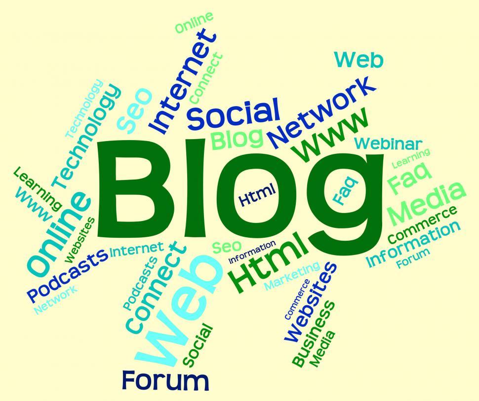 Free Image of Blog Word Indicates Websites Internet And Blogging 