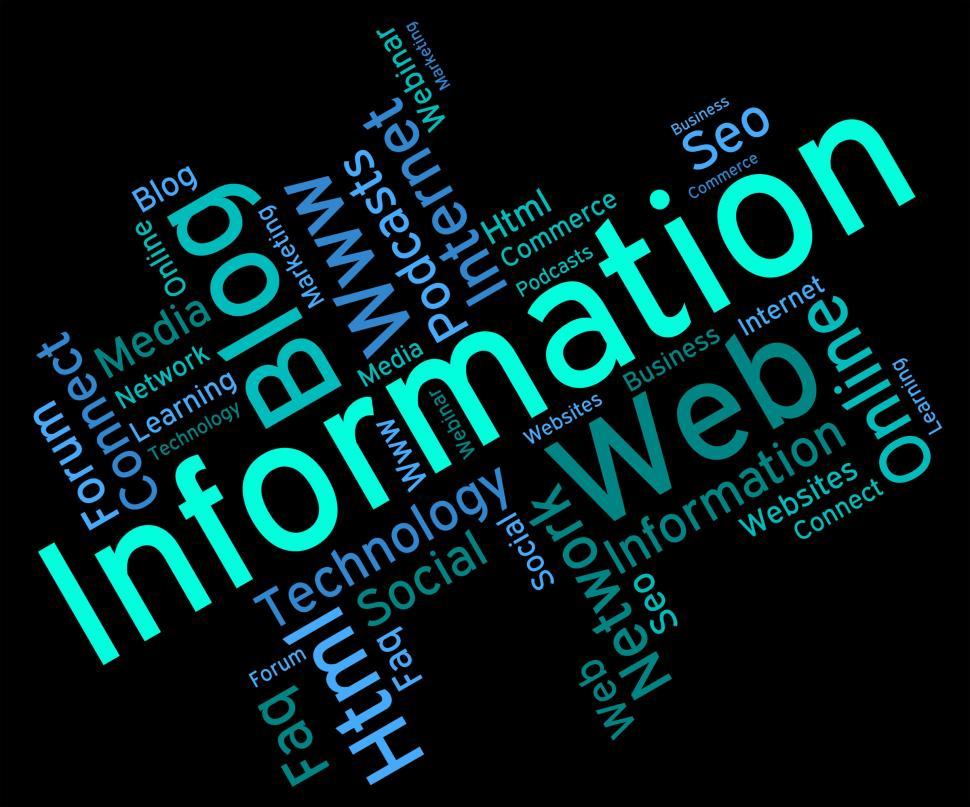 Free Image of Information Word Represents Wordcloud Support And Answer 
