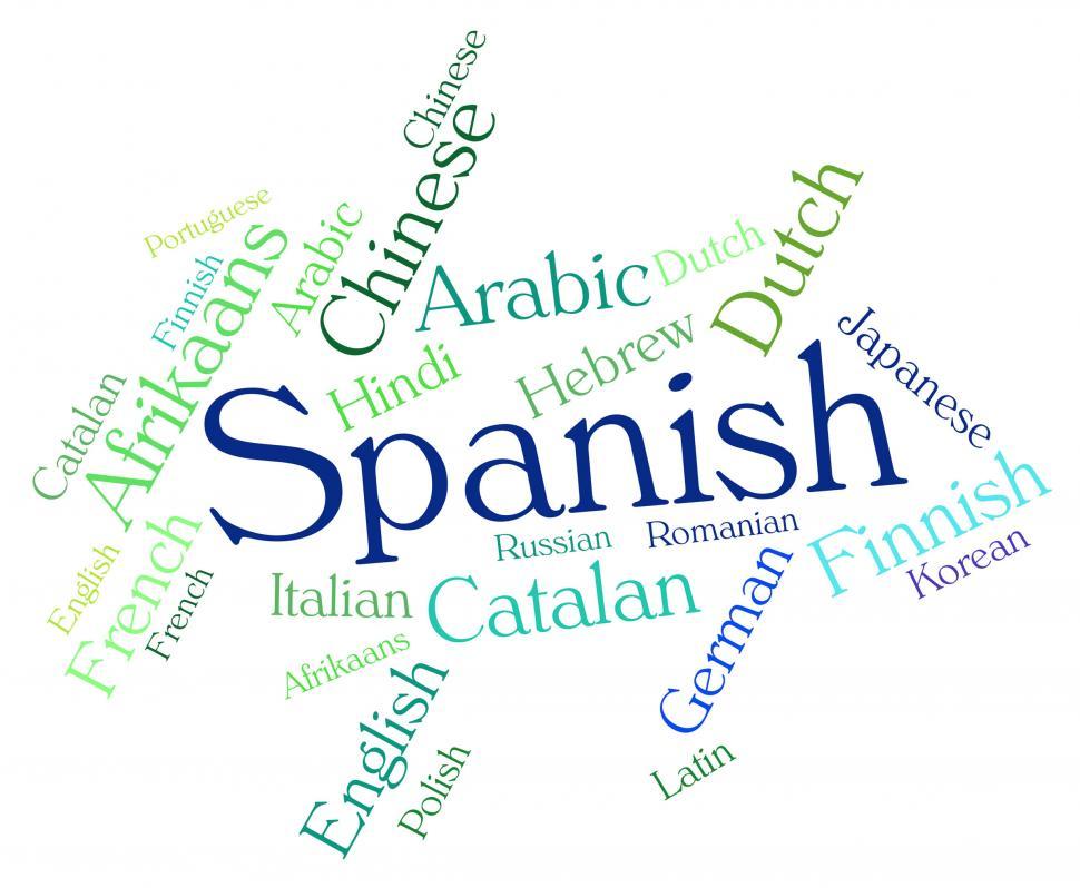 Free Image of Spanish Language Means Wordcloud Translator And Text 