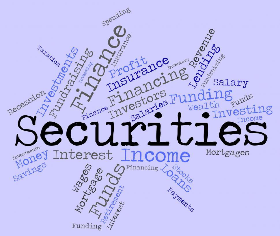 Free Image of Securities Word Indicates Bad Debt And Arrears 
