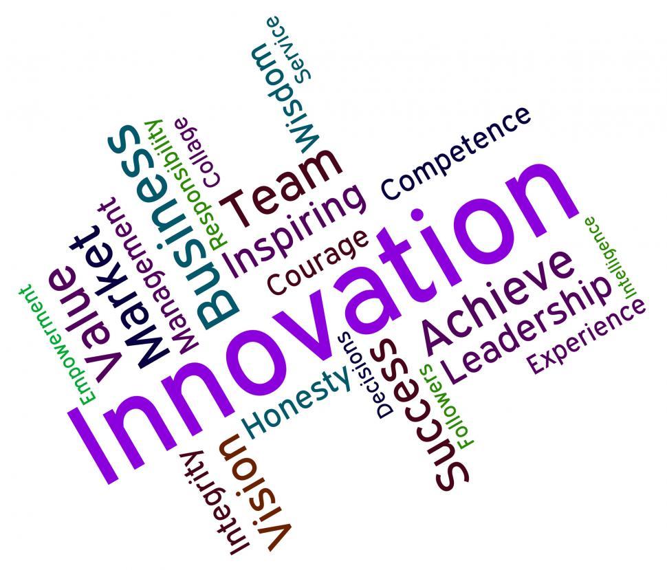 Free Image of Innovation Words Shows Innovating Concept And Text 
