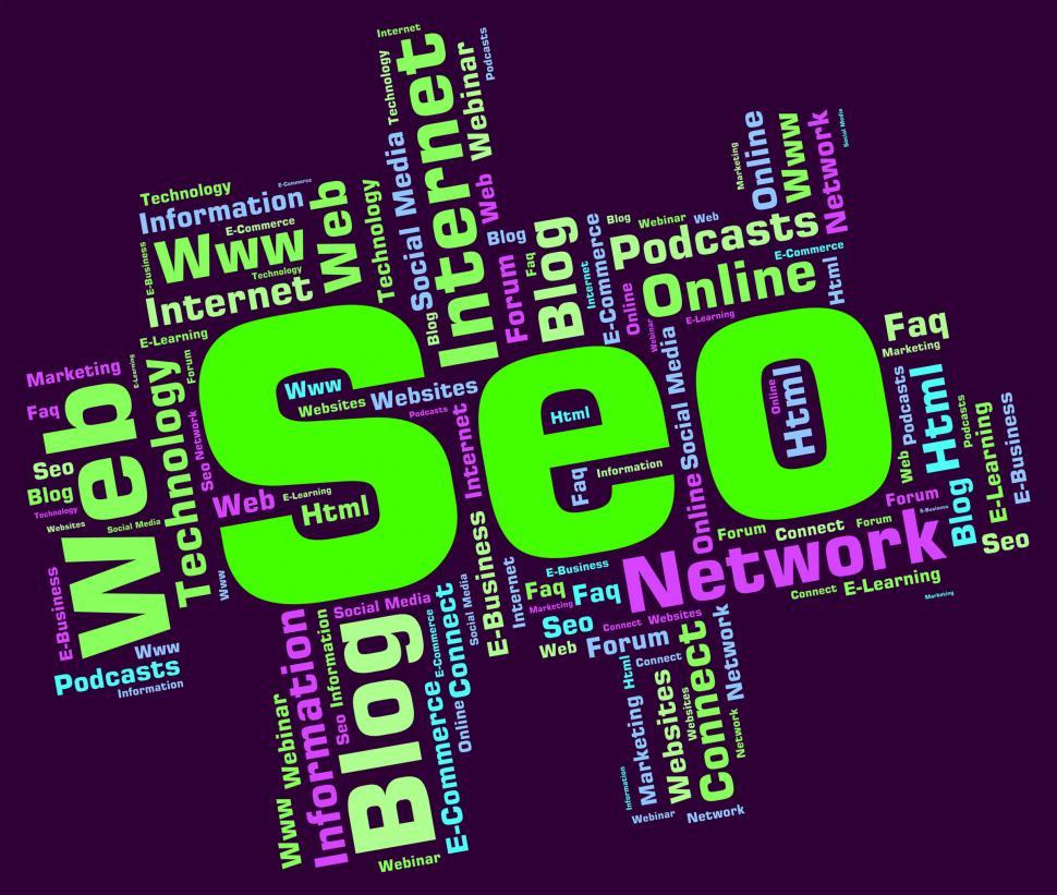 Free Image of Seo Word Means Wordcloud Website And Optimization 