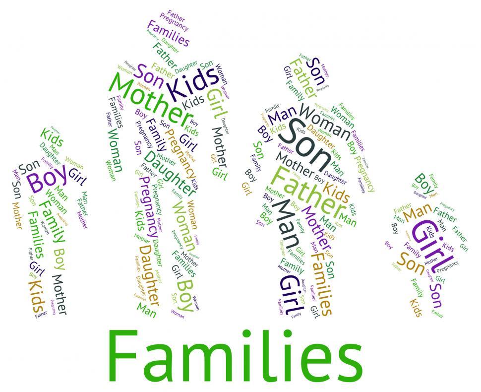 Free Image of Families Word Represents Relations Family And Text 