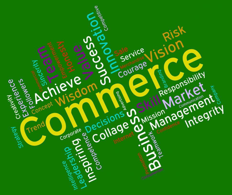 Free Image of Commerce Words Represents Ecommerce Buy And Buying 