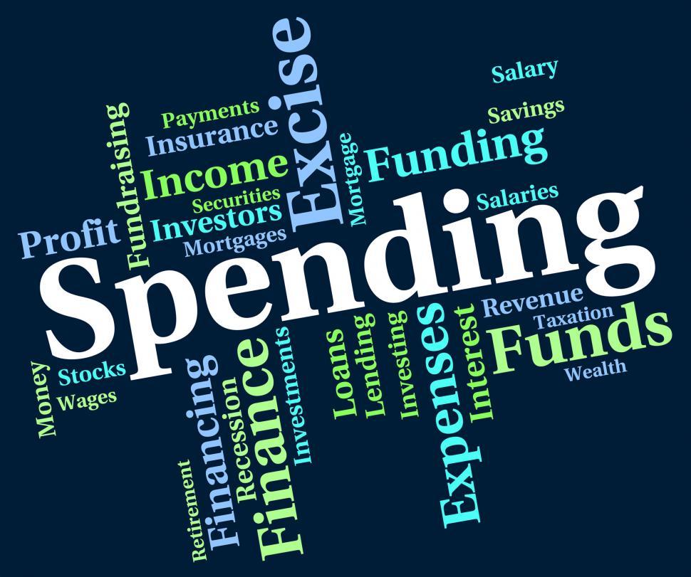 Free Image of Spending Word Indicates Words Buying And Text 