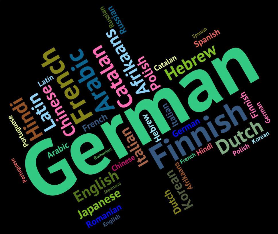 Free Image of German Language Indicates Text International And Foreign 