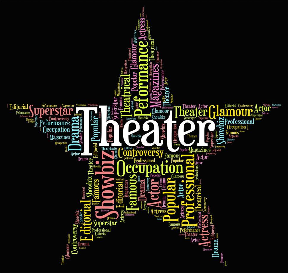 Free Image of Theater Star Shows Cinema Words And Performances 