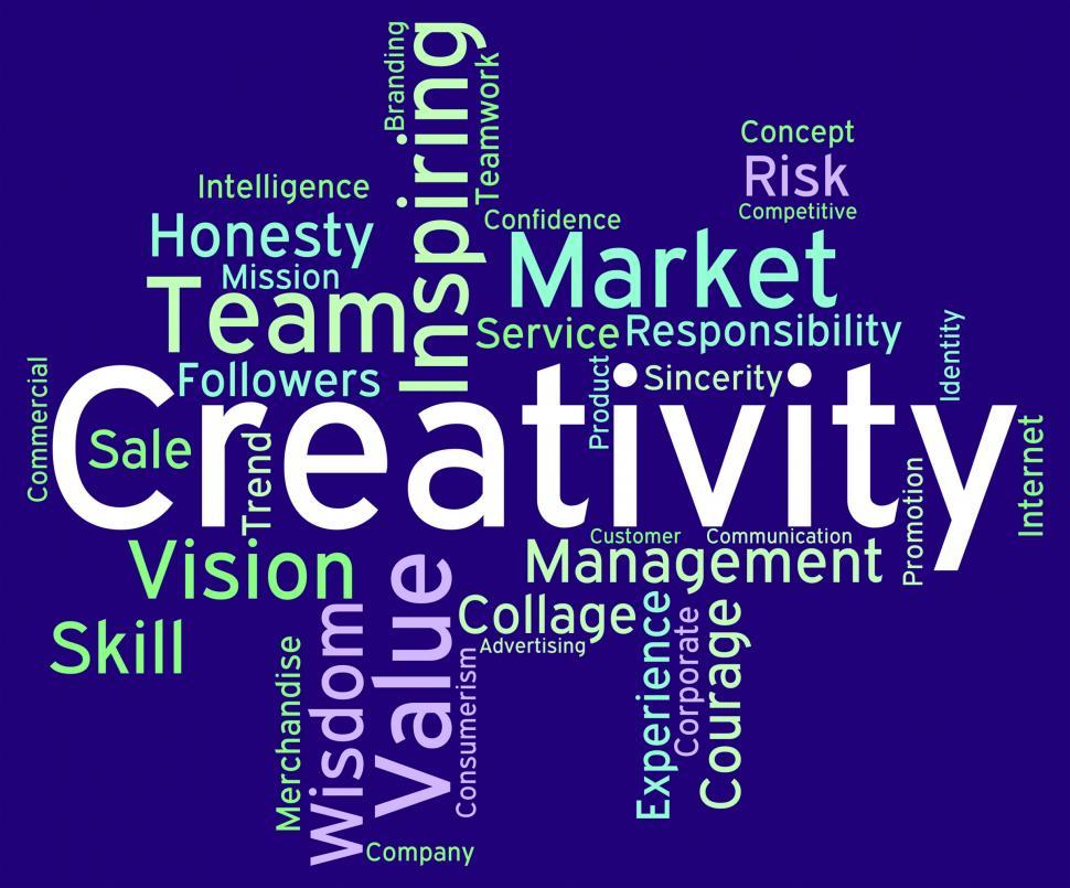 Free Image of Creativity Words Indicates Design Concept And Artistic 