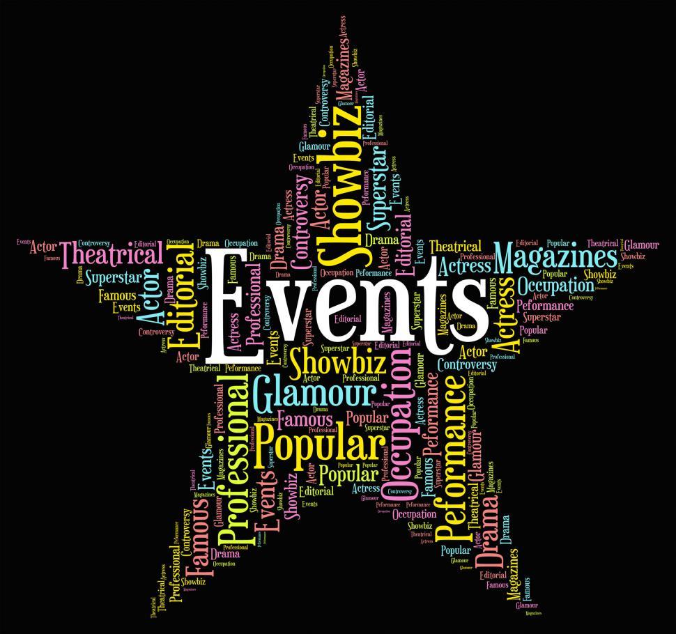 Free Image of Events Star Represents Wordcloud Words And Function 