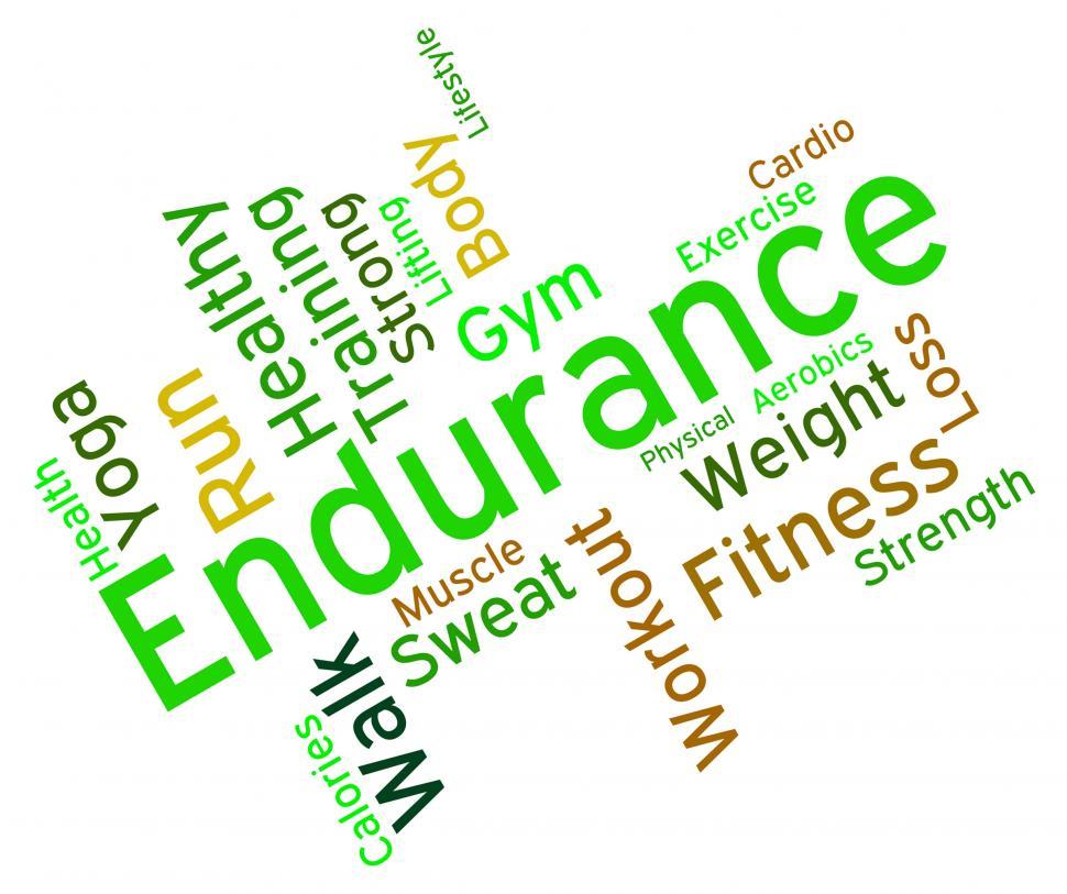 Free Image of Endurance Word Represents Getting Fit And Athletic 