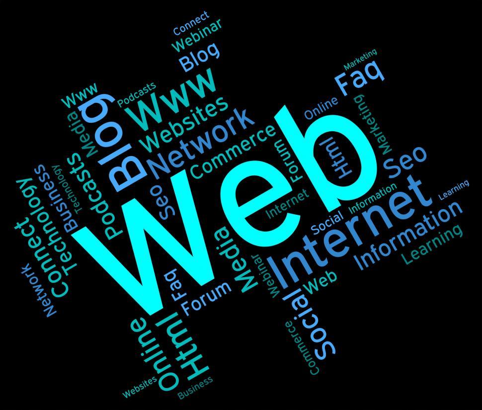Free Image of Web Word Means Net Text And Websites 
