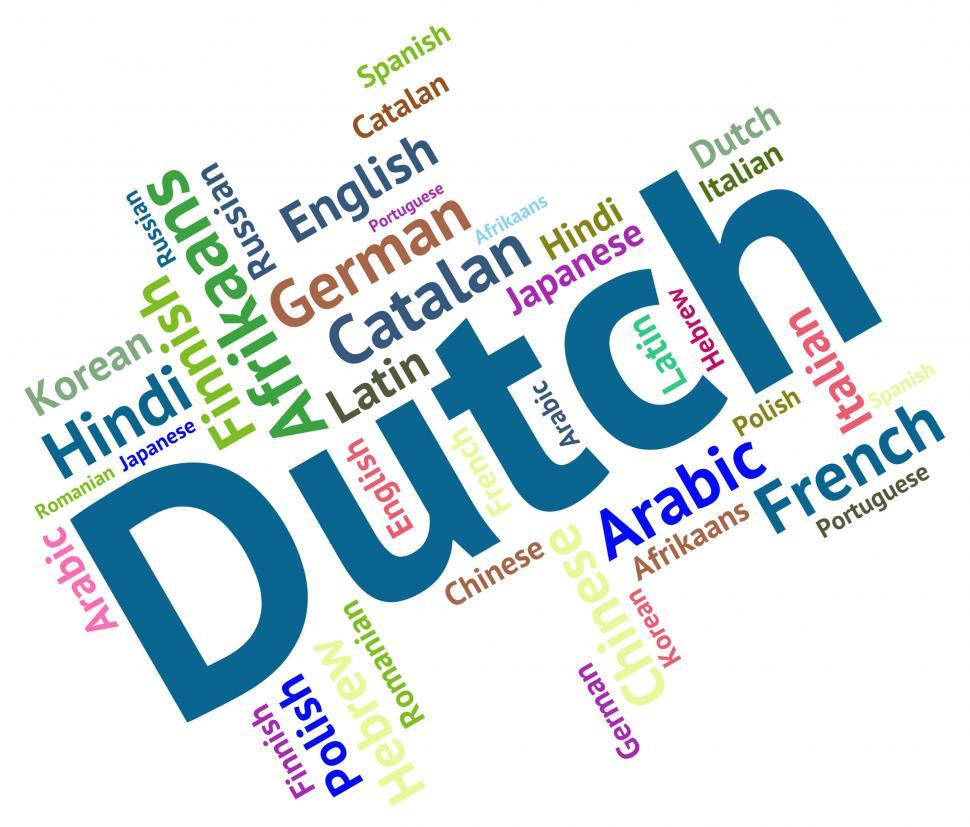Free Image of Dutch Language Represents The Netherlands And Foreign 