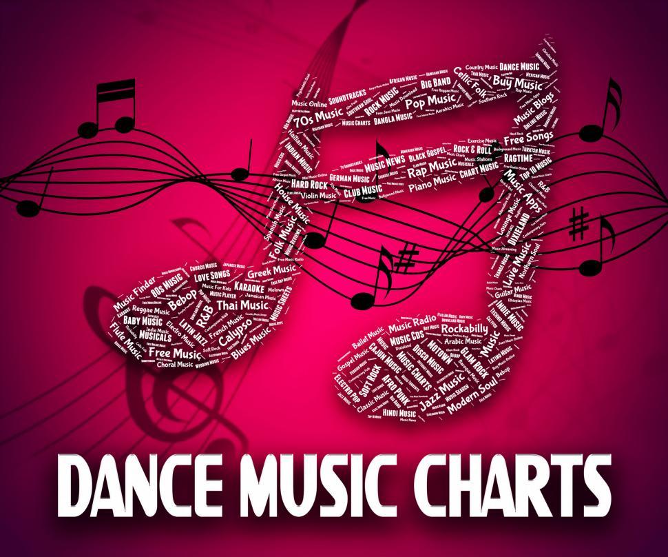 Free Image of Dance Music Charts Means Hit Parade And Disco 