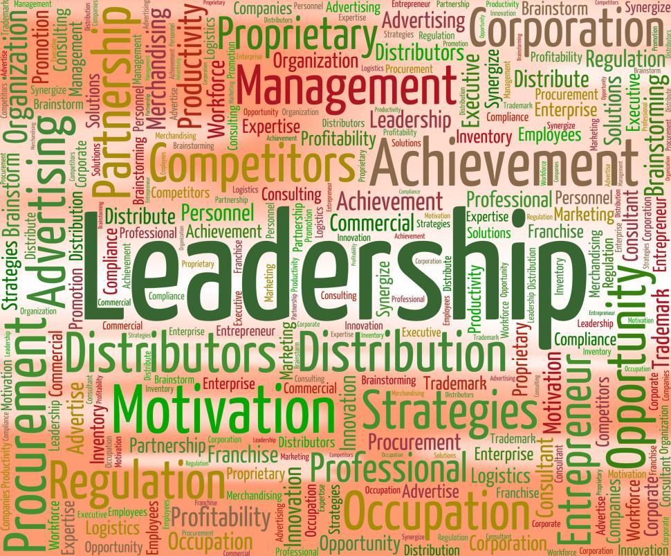 Free Image of Leadership Word Shows Directing Manage And Management 