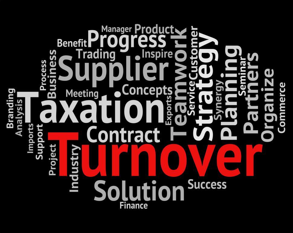 Free Image of Turnover Word Means Gross Sales And Income 