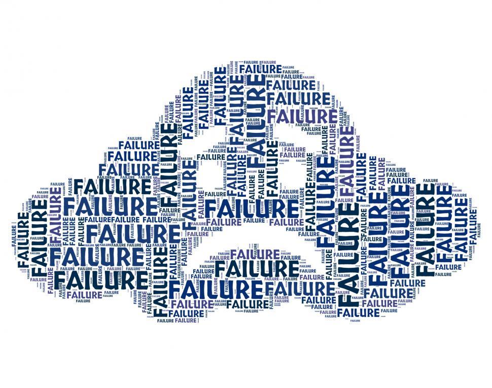 Download Free Stock Photo of Failure Word Represents Lack Of Success And Defeat 