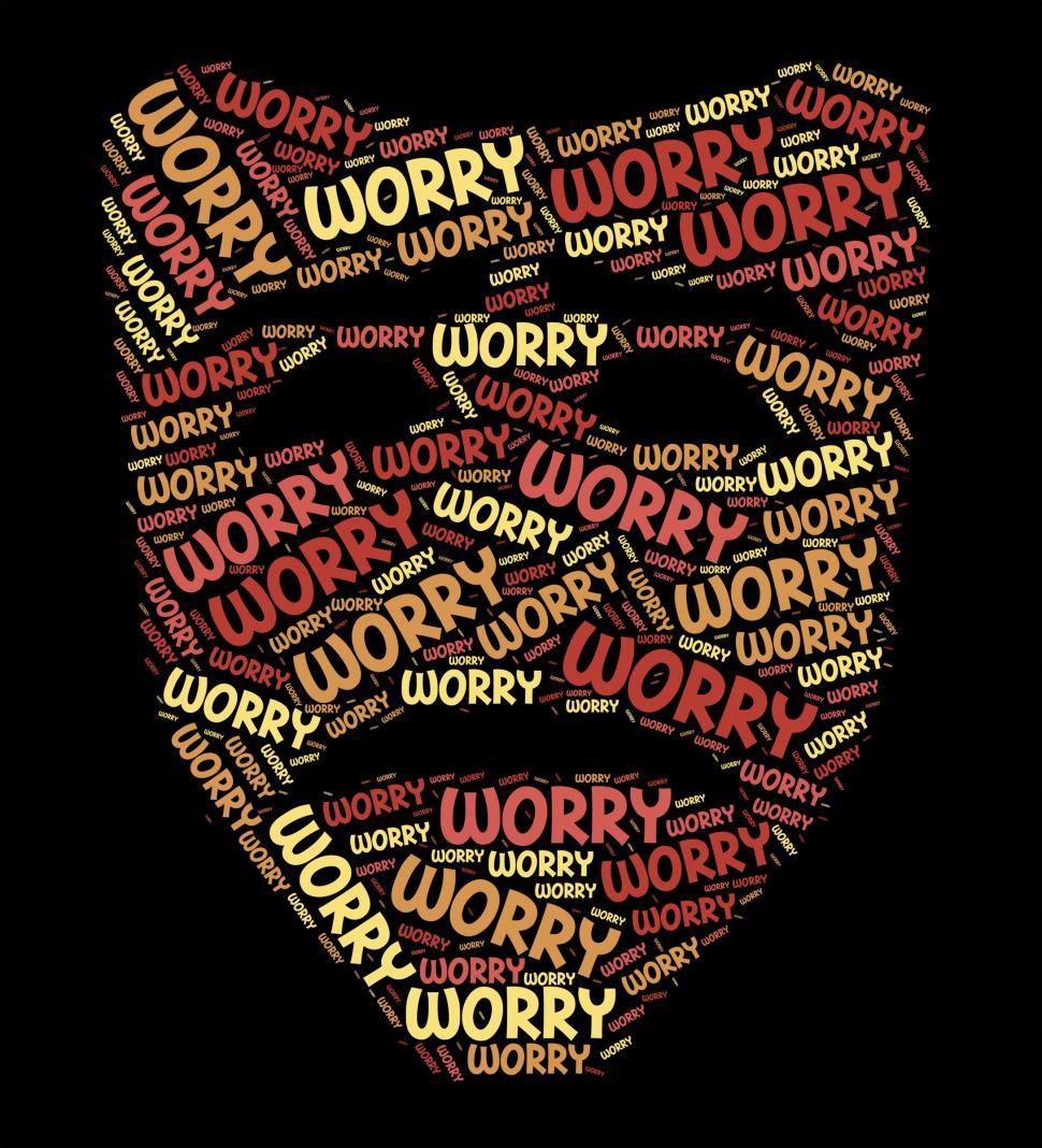 Free Image of Worry Word Indicates Ill At Ease And Concern 