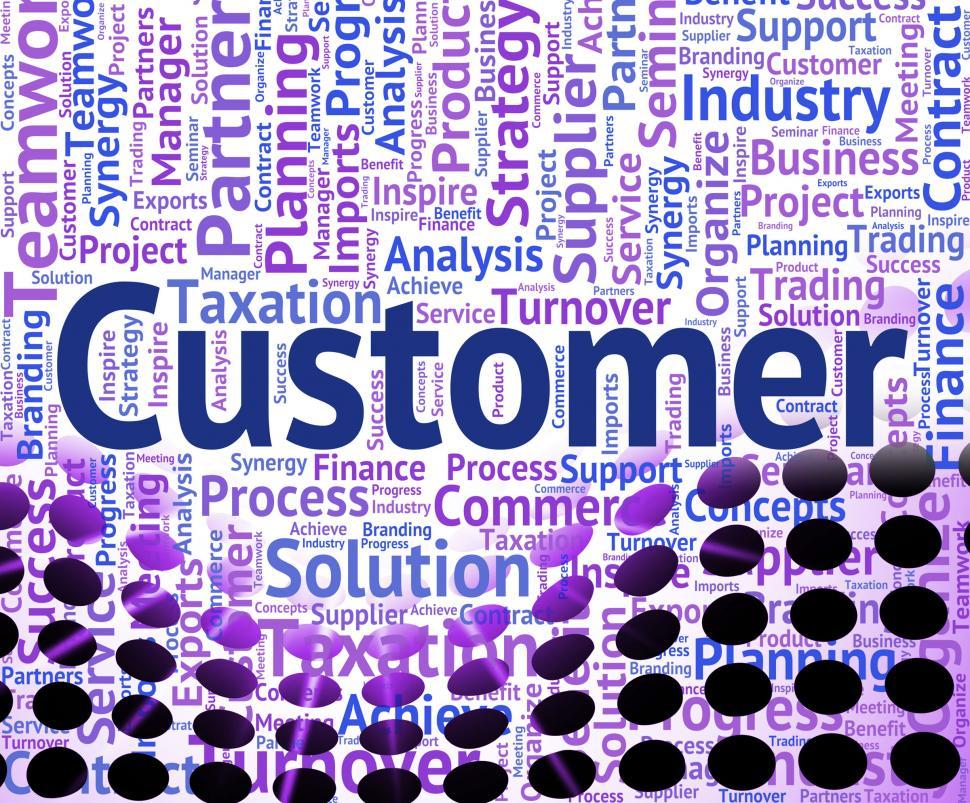 Free Image of Customer Word Shows Shoppers Consumers And Consumer 