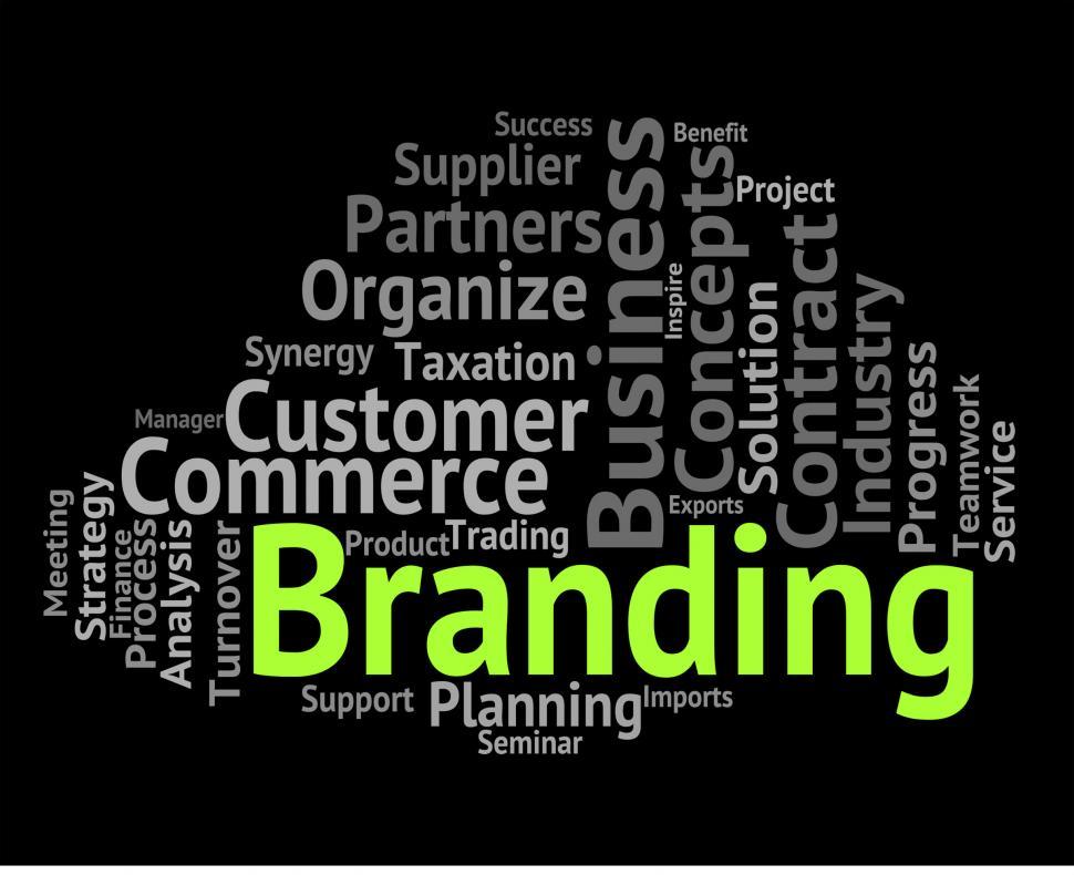 Free Image of Branding Word Means Trademarking Words And Branded 