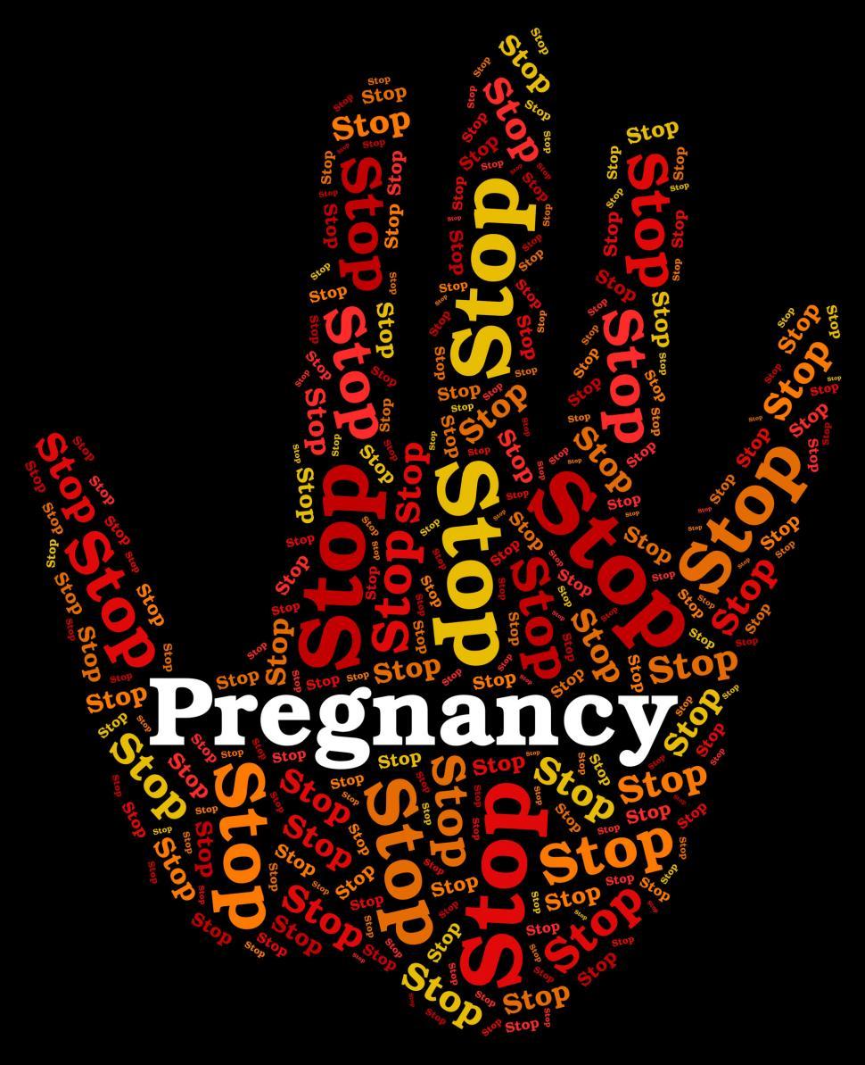 Free Image of Stop Pregnancy Shows Prohibit Pregnant And Stops 