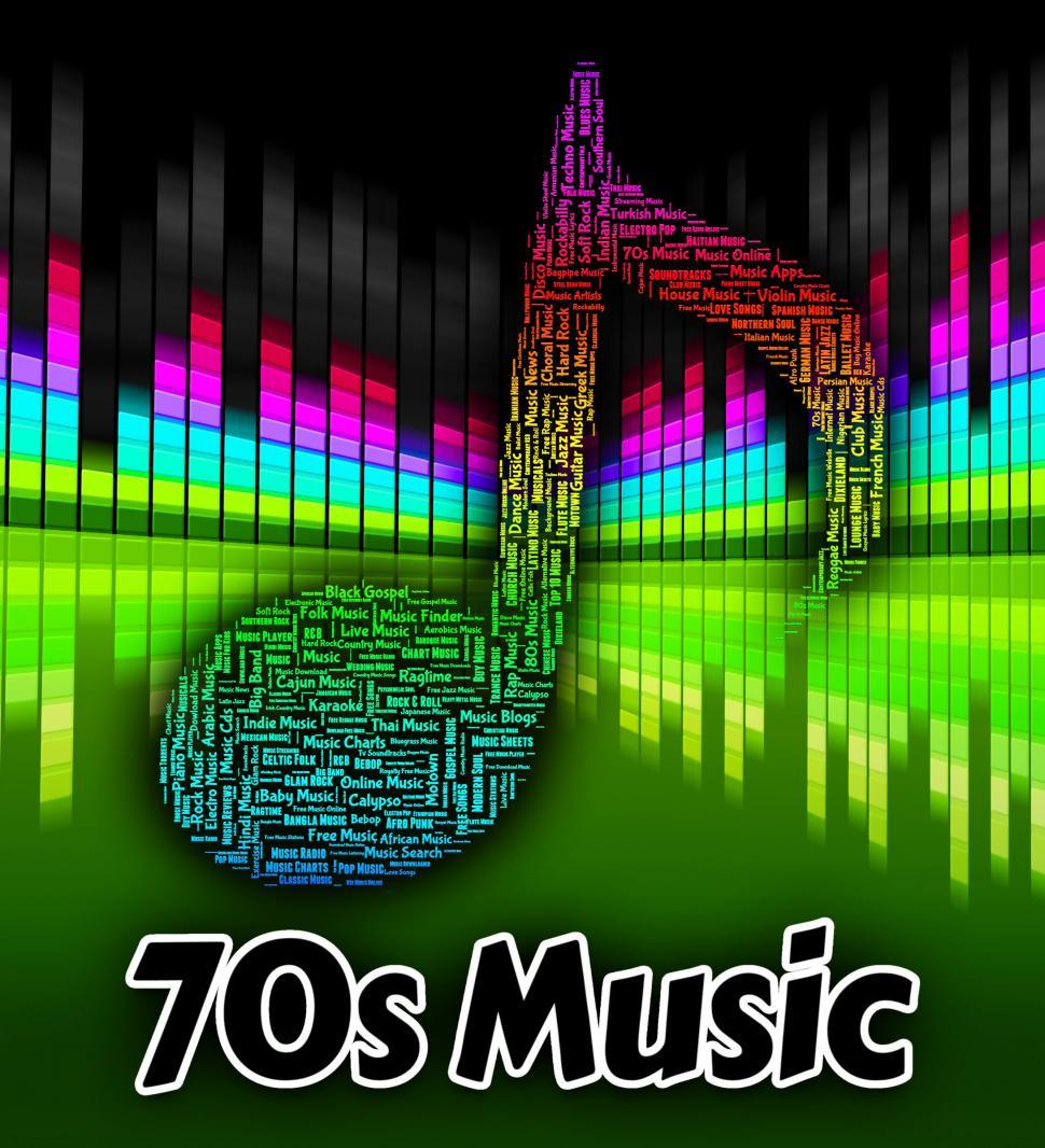 Free Image of Seventies Music Shows Sound Track And Harmonies 