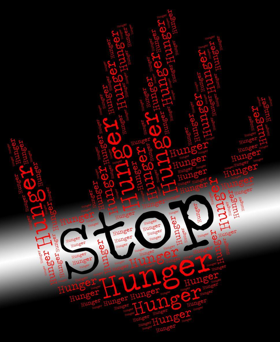 Free Image of Stop Hunger Represents Lack Of Food And Control 