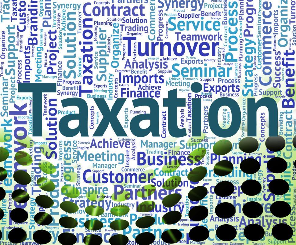 Free Image of Taxation Word Indicates Wordcloud Words And Taxpayers 