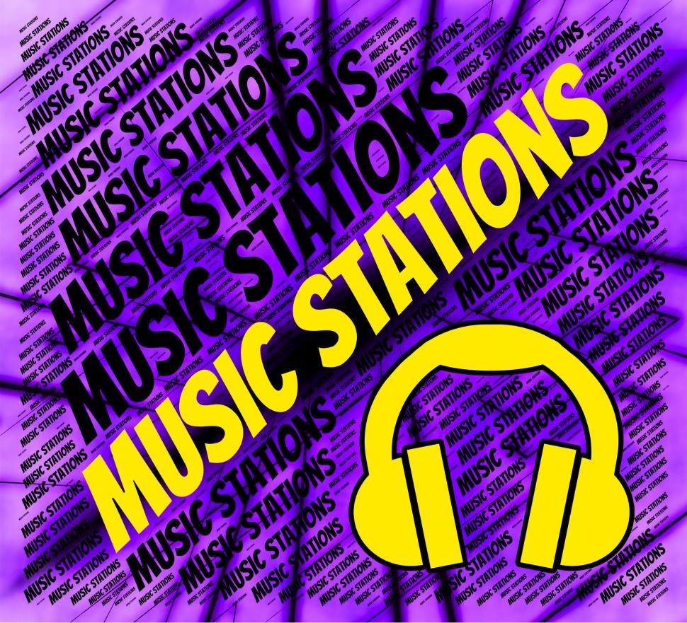 Free Image of Music Stations Indicates Sound Tracks And Media 