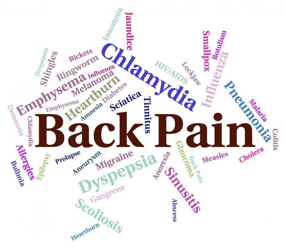 Free Image of Back Pain Means Poor Health And Affliction 