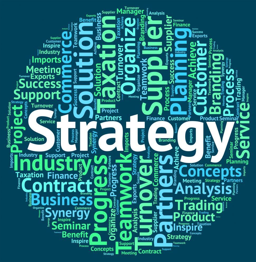 Free Image of Strategy Word Represents Strategies Tactics And Solutions 