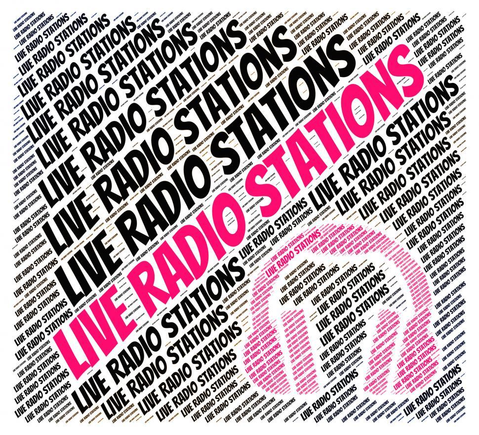Free Image of Live Radio Stations Indicates Sound Tracks And Media 