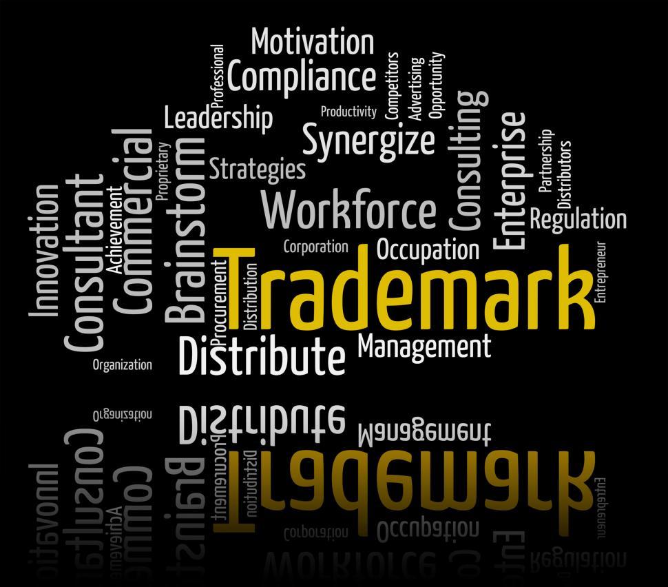 Free Image of Trademark Word Shows Brand Name And Insignia 