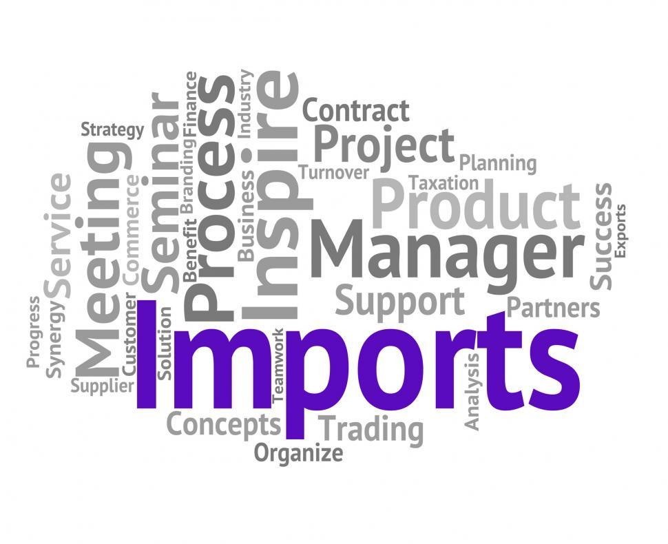 Free Image of Imports Word Represents Buy Abroad And Cargo 