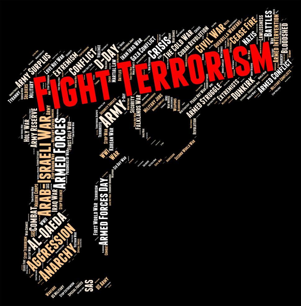 Free Image of Fight Terrorism Represents Stop Sign And Halt 