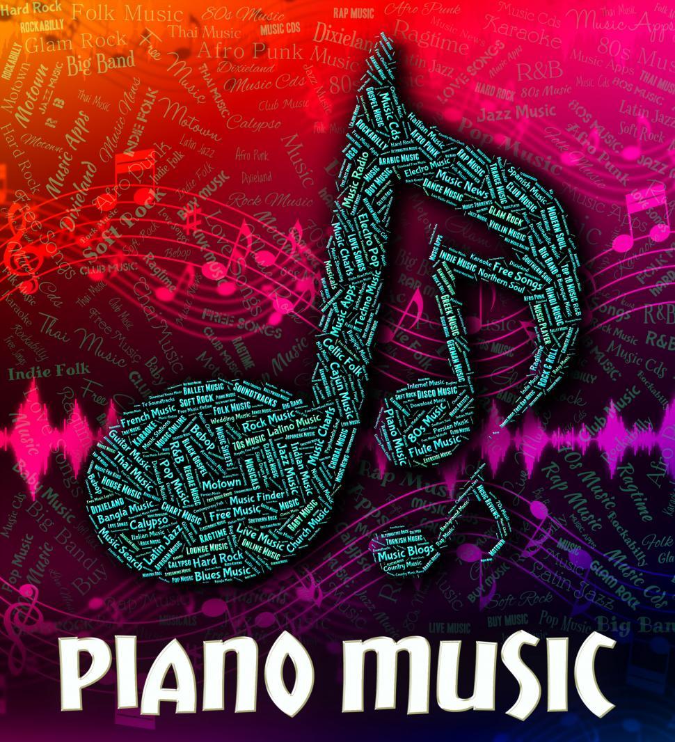 Free Image of Piano Music Represents Keyboard Harmonies And Melody 