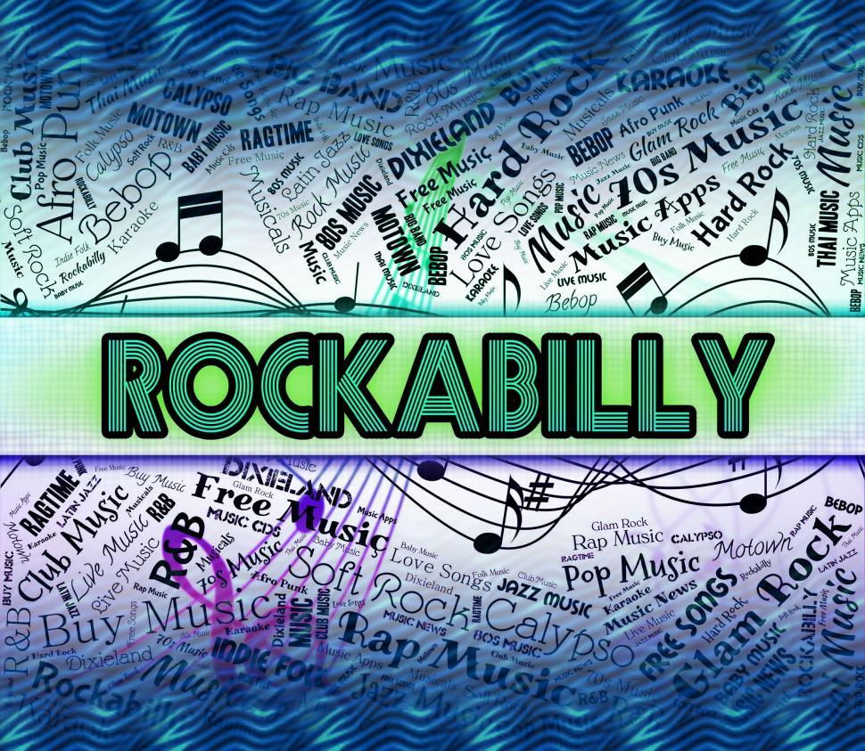 Free Image of Rockabilly Music Means Sound Track And Acoustic 