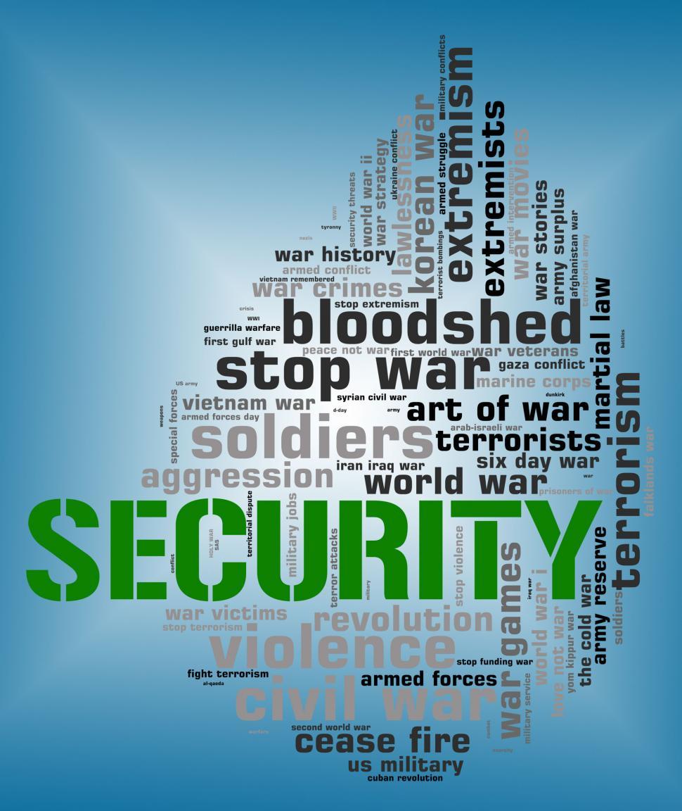 Free Image of Security Word Shows Encrypt Password And Wordcloud 