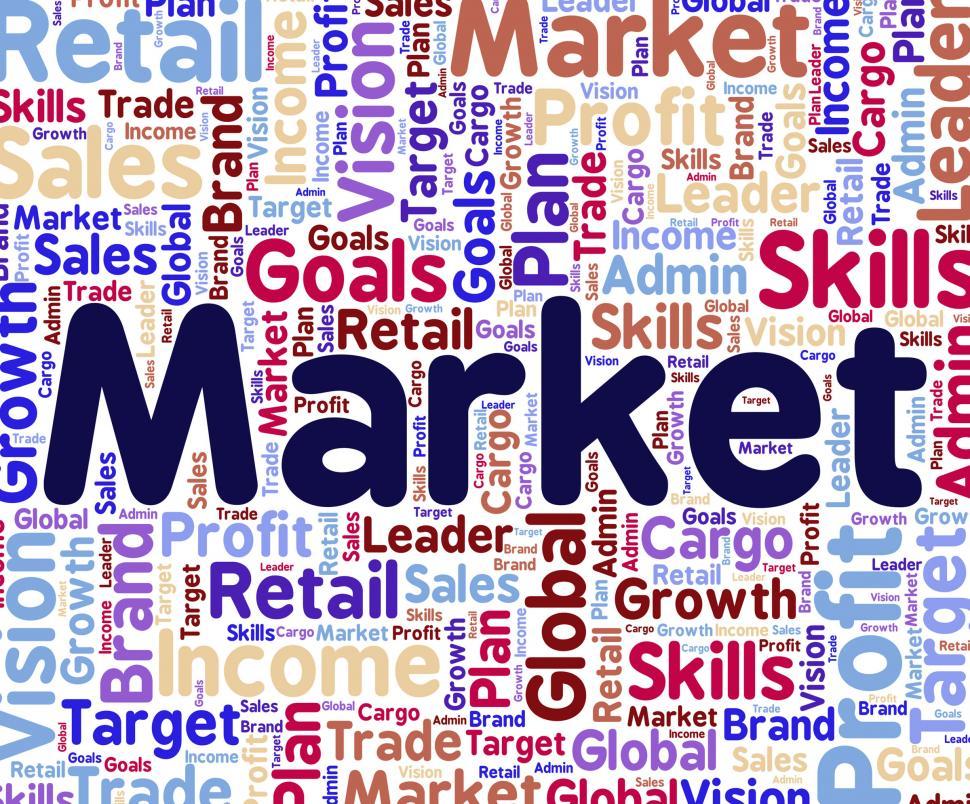 Free Image of Market Word Means Mart Wordclouds And Wordcloud 
