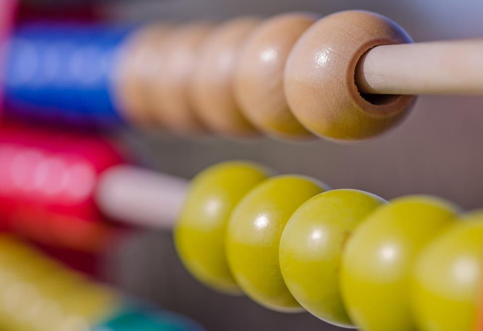 Free Image of Close Up of Wooden Abacus 
