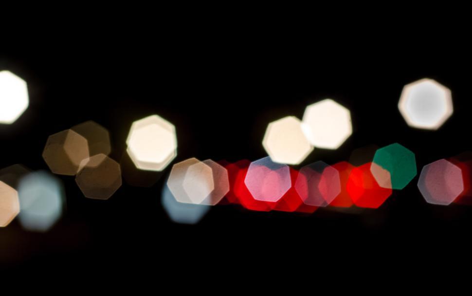Free Image of Blurry Photo of a City Street at Night 