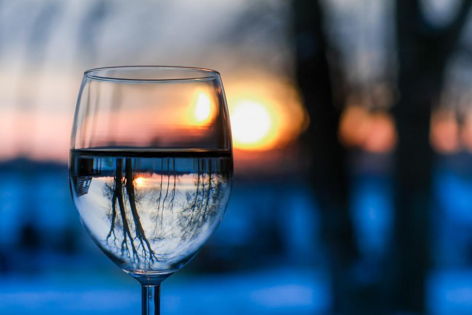 Free Image of Glass of Wine on Table 