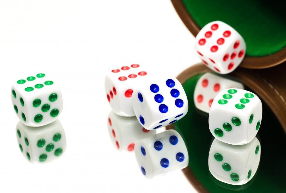 Free Image of Group of Dices on Table 
